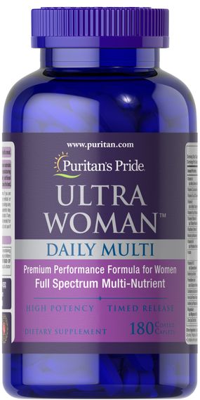 Вітамінно-мінеральний комплекс Puritan's Pride Ultra Woman Daily Multi Timed Release 180 Caplets