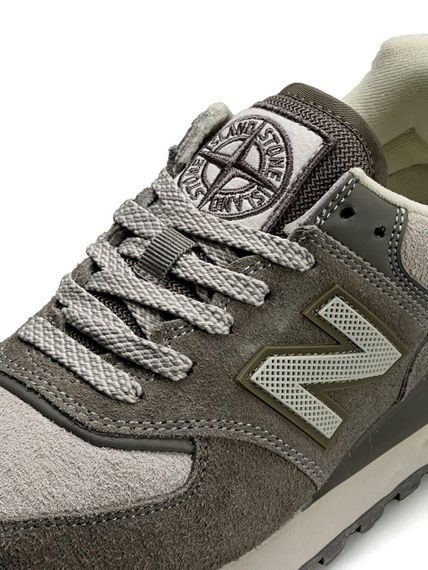 Женские кроссовки 574 x Stone Island Olive White В3595 | Зображення 6