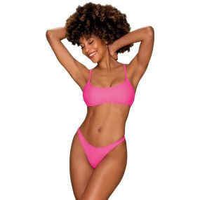 Купальник бикини Obsessive Mexico Beach неоново-розовый, S sexstyle
