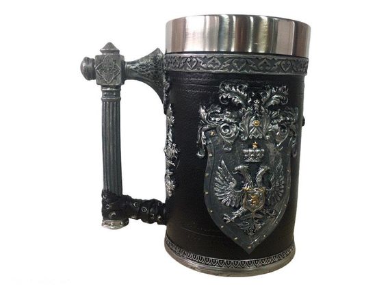 Кружка Чашка 3D Skull Mug Череп Пивная кружка Двуглавый Орёл