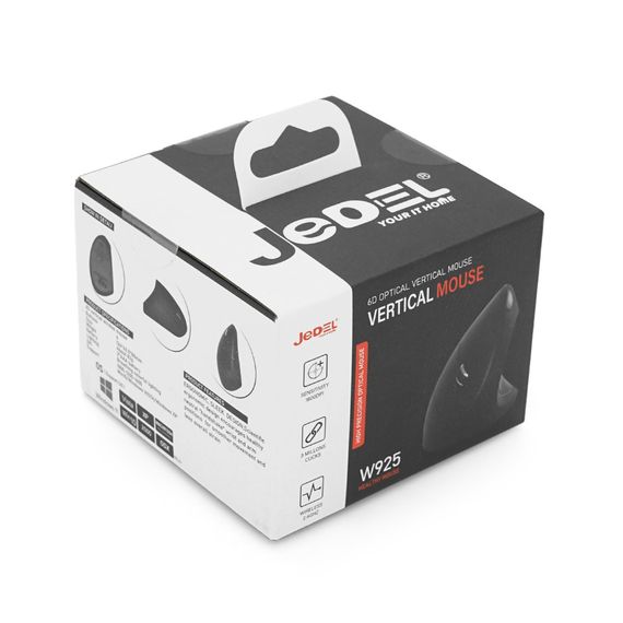 Миша бездротова JEDEL W925, 1000DPI, Black, 2.4GHZ, Box | Зображення 1