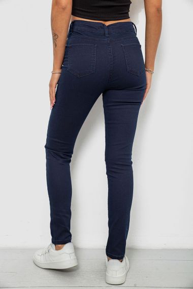 Джинси жіночі однотонні Skinny, колір синій, 244R253-10 | Зображення 3