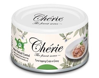 Вологий корм для котів з тунцем та крабом Cherie Hairball Control Tuna & Crab, 80 гр