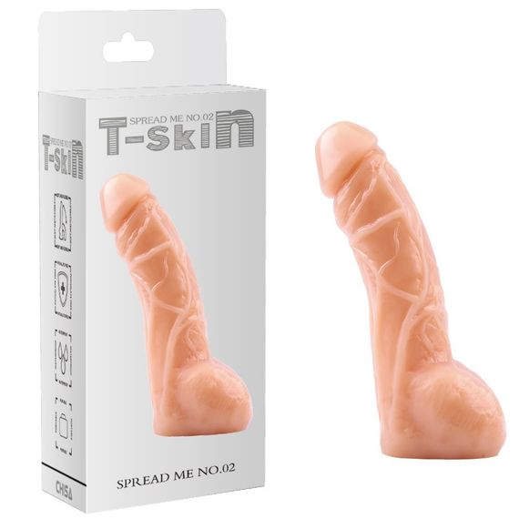 Фалоімітатор T-skin Spread Me No. 02, тілесний Sex Aura