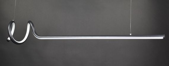 Люстра світлодіодна підвісна LED світильник для квартири на стелю лед 27252 Чорний 30-140х20х120 см. | Зображення 1