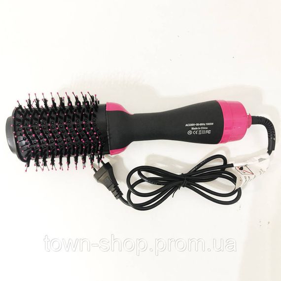 Фен Щетка расчёска 3в1 One step Hair Dryer 1000 Вт 3 режима выпрямитель для укладки волос стайлер с функцией | Зображення 9