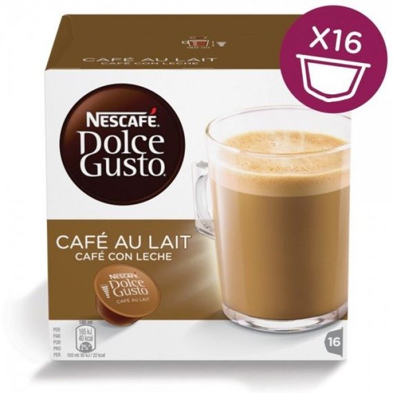Кава в капсулах NESCAFE Dolce Gusto Cafe Au Lait 16 шт Нескафе Дольче Густо | Зображення 1