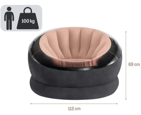 Надувное кресло 112 x 109 x 69см, Intex 68582 | Зображення 4