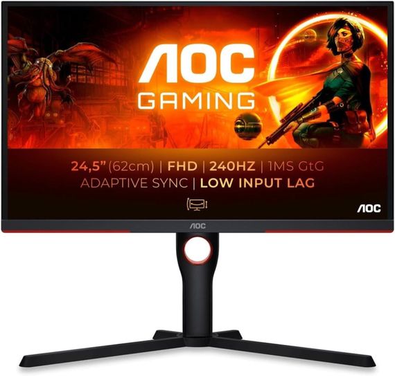 Монітор AOC 25G3ZM / 25" (1920x1080) IPS / 2x HDMI, 1x DP, 1x Audio / VESA 100x100 / Pivot б/в | Зображення 1