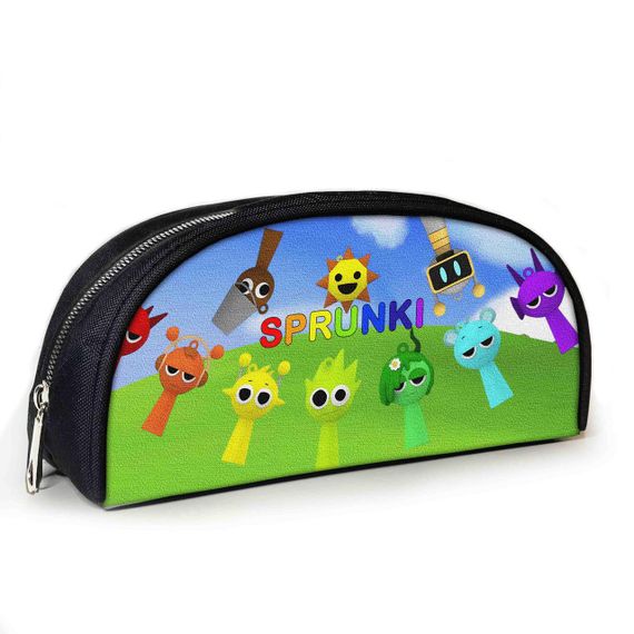 Пенал школьный с принтом Sprunki 23х10х8 см с принтом для мальчика (3857)