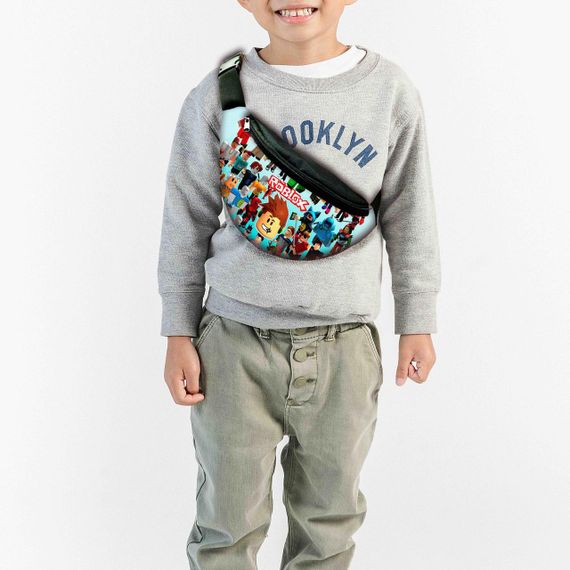 Набір дитячий Роблокс «Roblox» рюкзак 36х27см сумка-бананка, кружка з принтом для хлопчика (01578) | Зображення 2