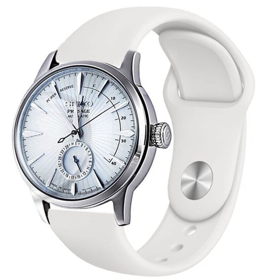 Силиконовый ремешок Sport для Smart Watch 22mm Белый / White | Зображення 1