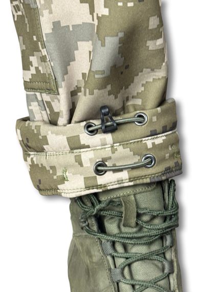 Зимові тактичні штани ЗСУ на флісі Softshell від RAPTOR TAC Піксель 56/5 | Зображення 8