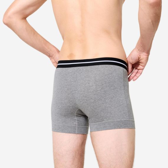 Боксери чоловічі бавовняні дві пари сірі/хакі - 2XL UA56/58 | Зображення 6