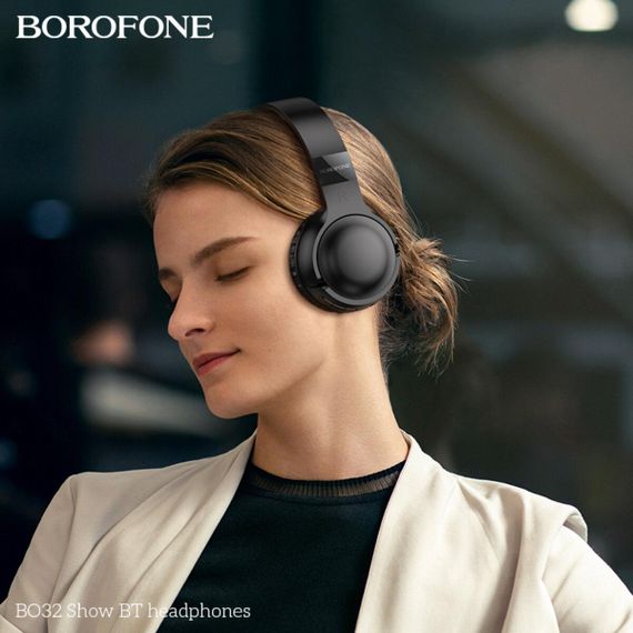 Бездротові навушники BOROFONE BO32 Show BT headphones Black | Зображення 4