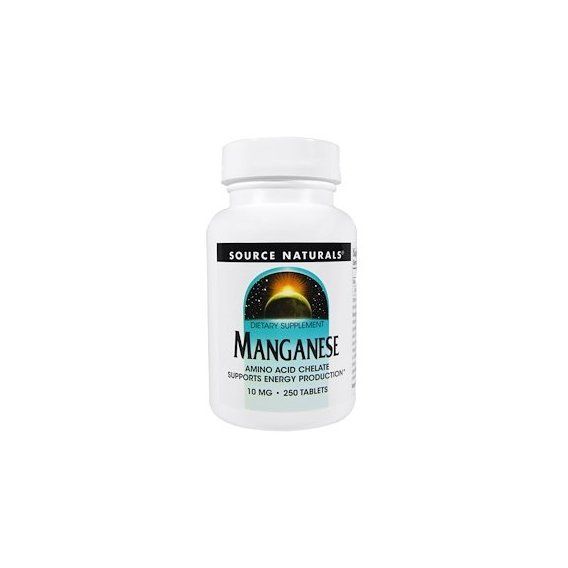 Микроэлемент Марганец Source Naturals Manganese 10 mg 250 Tabs