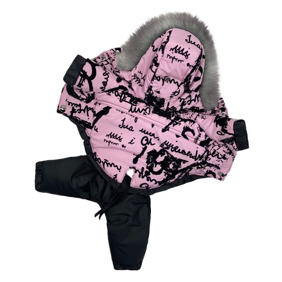 Комбінезон зі знімними штанами флок рожевий CO-26 | Зображення 2