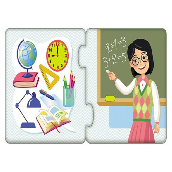 Детские пазлы-половинки "Профессии" 1214010 на укр. языке | Зображення 2