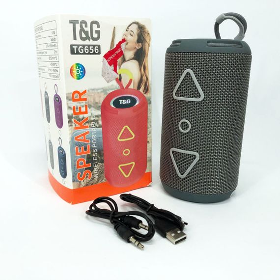 Маленька колонка для вулиці TG656, Портативна колонка зі світлодіодним підсвічуванням FU-82 | Зображення 9