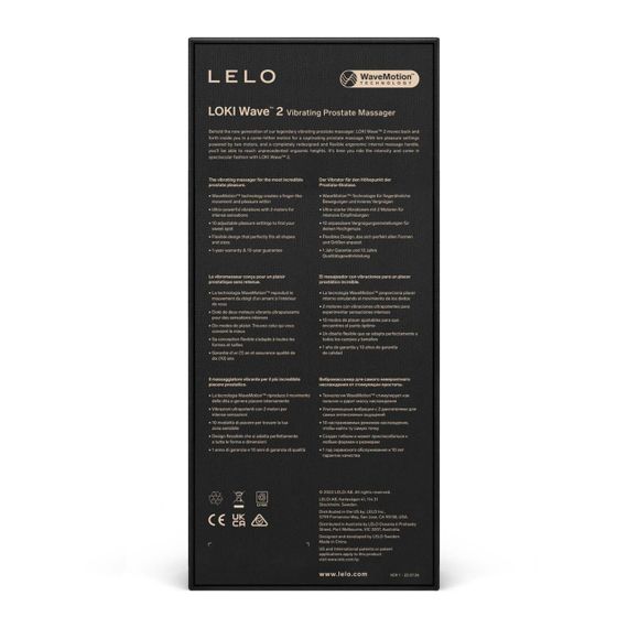 Масажер простати LELO Loki Wave 2 Black, 2 мотори, манливий рух + вібрація Sex Aura | Зображення 4