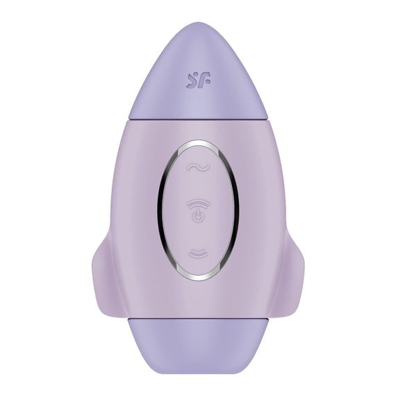 Вакуумний стимулятор з вібрацією Satisfyer Mission Control Violet, 2 незалежні мотори | Зображення 1