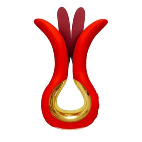 Подвійний універсальний вібратор Gvibe MAXI, червоний Sex Aura