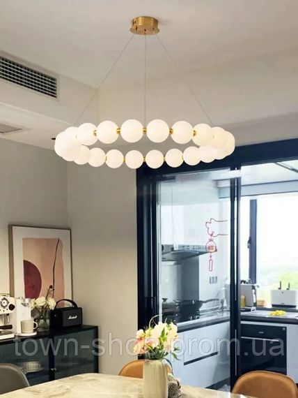 Люстра потолочная LED MJ11-800-k Латунь 30-140х84х84 см.