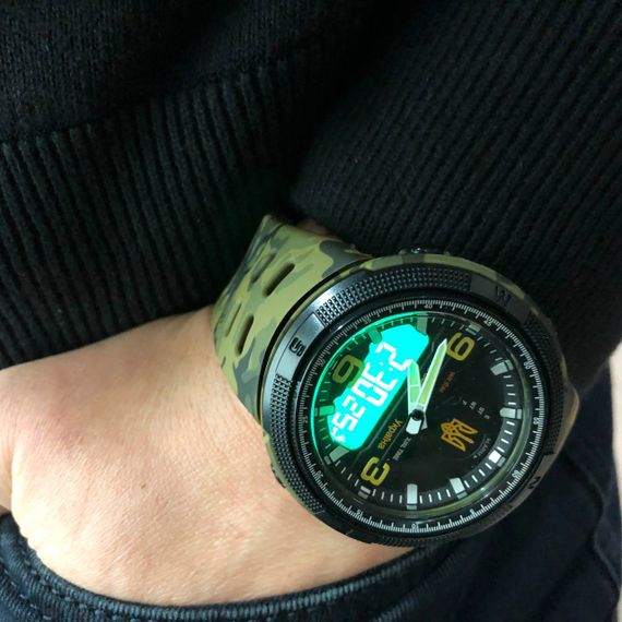 Годинник наручний чоловічий SKMEI 5561/1655CMGNBK, Військовий тактичний годинник | Зображення 2