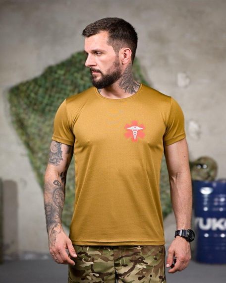 Тактична потоотводна футболка Medic coyot РП7345 | Зображення 1