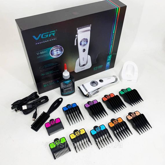 Машинка для стрижки с мощным аккумулятором, Аккумуляторная машинка для стрижки и укладки волос UA-25 | Зображення 4