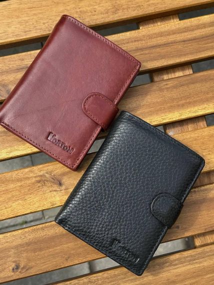 Чоловічий шкіряний гаманець люкс, чоловіче портмоне натуральна шкіра HORTON 301B | Зображення 8