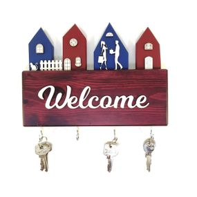 Ключница Welcome Мастерская мистера Томаса 28см х 30 см х 3 см сосна/морилка/лак