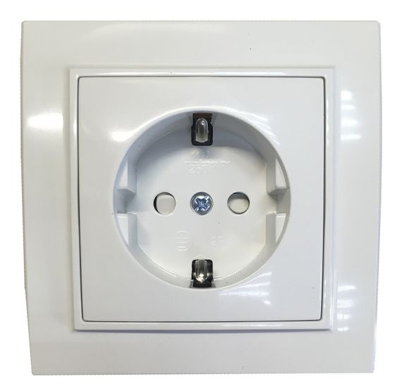 Розетка внутрішній установки 1-а з/к з захисна шторка біла IP20 Malta Ny95000959 | Зображення 1