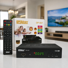 Цифровая приставка Т2 Operasky OP-507 для телевизора HDMI USB Wi-Fi IPTV ТВ тюнер цифровой эфирный ресивер Черный