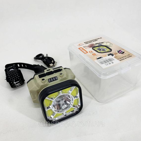 Фонарик на голову для альпинизма 826X-XPE+8COB(White+Red), Налобный фонарь для рыбалки кемпинга EJ-62 | Зображення 3