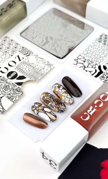 Пластина для стемпінгу Crooz 05 (6 х 6см) | Зображення 1