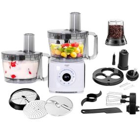 Кухонний комбайн 12в1 ADLER AD 4224 POLAND з насадками блендер міксер подрібнювач терка шатківниця