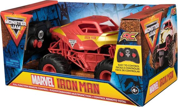 Монстр-трак на радиоуправлении Железный человек Оригинал Monster Jam Marvel Iron Man RC Monster Truck | Зображення 3