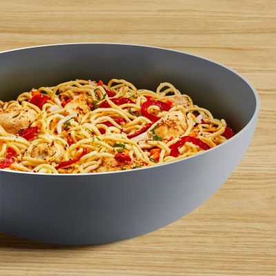 Сковорода Tefal ВОК Halo 28 см, алюміній, бакеліт, сірий (C3121953) | Зображення 1