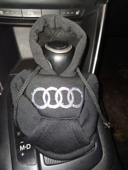 Чехол кофта Худи аксессуар на КПП Car Hoodie ауди audi черный подарок автомобилисту 10070
