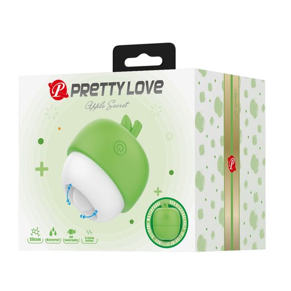 Вібростимулятор PRETTY LOVE APPLE SECRET, 12 licking settings, Silicone ABS Sex Aura | Зображення 1