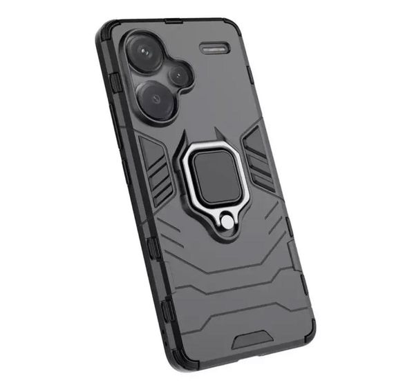 Чехол бампер Primolux Ring Armor для Xiaomi Redmi Note 13 Pro Plus 5G - Black | Зображення 1
