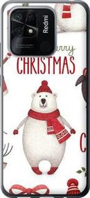 Чохол на Xiaomi Redmi 10C Merry Christmas із силікону FCh_024427