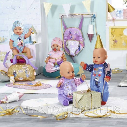 Одежда для куклы BABY born - Праздничный комбинезон (синий) | Зображення 7
