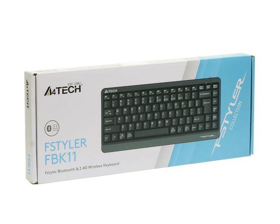 Клавіатура бездротова A4Tech Fstyler FBK11 (Grey),  USB, колір сірий | Зображення 6
