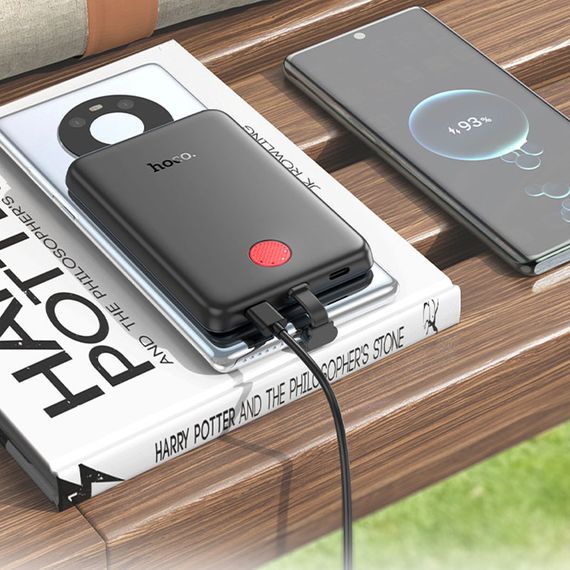 Портативний ЗП Power Bank Hoco J133 Triumph PD20W + Type-C 5000 mAh Black | Зображення 7