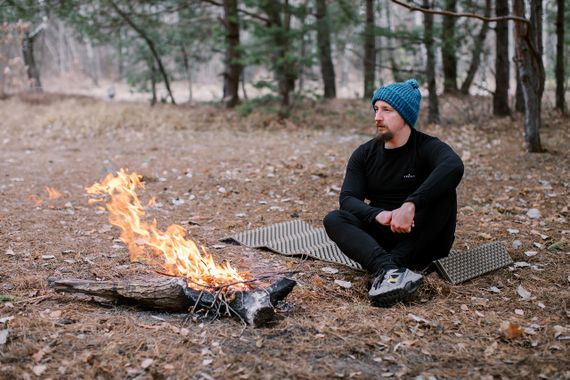 Термобілизна чоловіча Tribe Microfleece чорний L, тепла флісова термобілизна трайб для риболовлі полювання туризму кемпінгу ЗСУ | Зображення 2