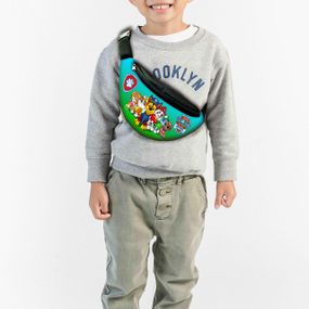 Сумка-бананка детская щенячий патруль"RAW PATROL" 32х15см,через плечо для мальчика (00273)