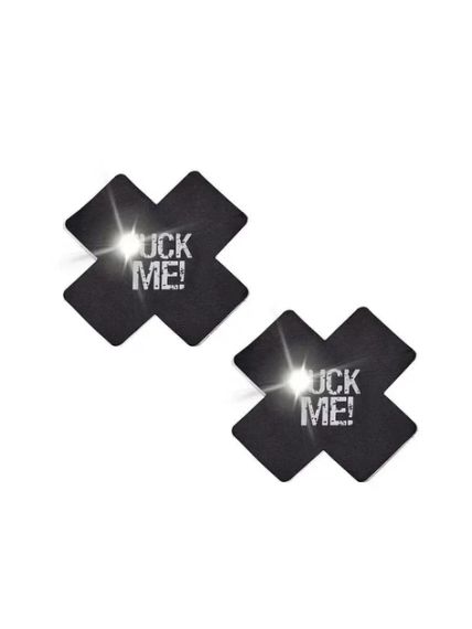 Виниловые светящиеся наклейки на соски "Fuck Me!" – Садо-мазо | Зображення 2