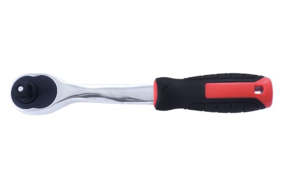 Ключ трещоточный (рукоятка с храповым механизмом) Intertool - 1/2" x 72T Storm (ET-8003) | Зображення 1